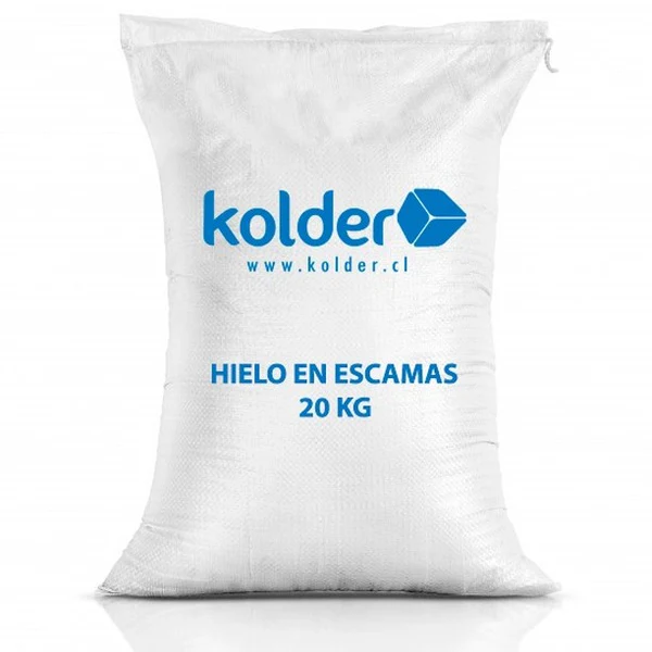 Saco de hielo en escamas de 25 kilogramos KOLDER